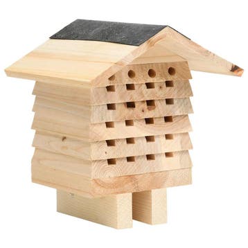 vidaXL Bijenhotel 22x20x20 cm vurenhout, Dieren en Toebehoren, Knaagdieren en Konijnen | Hokken en Kooien, Verzenden, Nieuw