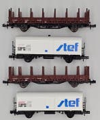 Roco, Arnold N - 2308B, 4564 - Modeltrein goederenwagon (4), Nieuw