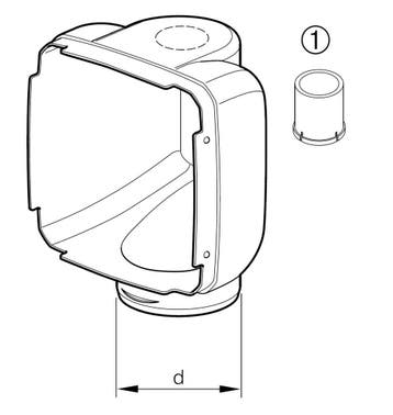 Eberspächer uitstroomkap D2-60 mm 90gr, Ophalen of Verzenden, Nieuw