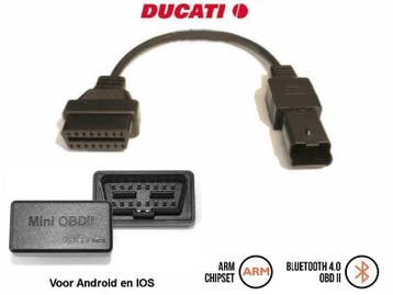Ducati (Italiaanse) motorbike (4 pins) diagnose kabel en sof, Ophalen of Verzenden