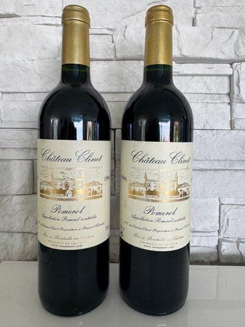 1996 Château Clinet - Pomerol - 2 Flessen (0.75 liter), Verzamelen, Nieuw