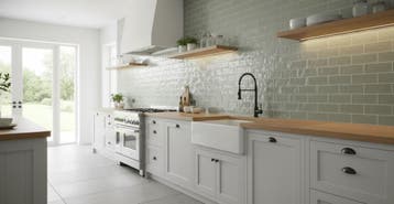 Wandtegel Equipe Trendy Handvorm Vespa Groen Glans 6,5x13, Nieuw, Minder dan 20 cm, 10 m² of meer, Wandtegels