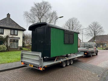 Schaftkeet / pipowagen transport, Koeriersdiensten