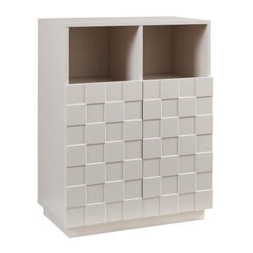 Commode Bopibobro 86x64x36 cm beige [en.casa], Huis en Inrichting, Kasten | Dressoirs, Verzenden, Nieuw