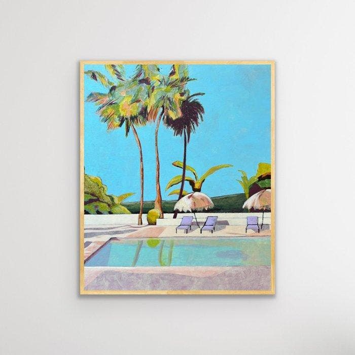 Maren Roelofsen (1984) - Palm Retreat, Antiek en Kunst, Kunst | Schilderijen | Modern
