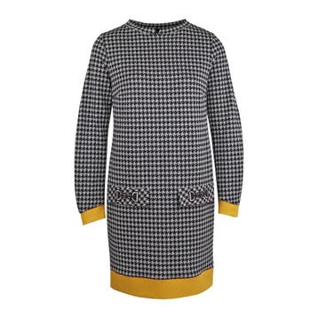 Ana Alcazar • zwart zilveren jurk • 36, Kleding | Dames, Verzenden, Zwart, Nieuw, Maat 36 (S)