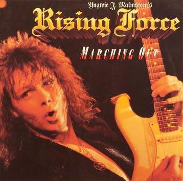 Yngwie J. Malmsteens Rising Force - Marching Out (LP, 1985), Ophalen of Verzenden, Gebruikt