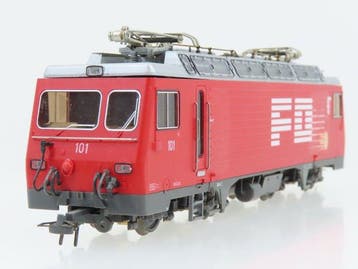 Bemo H0m - 1262 201 - Elektrische locomotief (1) - HGe 4/4, Hobby en Vrije tijd, Modeltreinen | H0, Nieuw