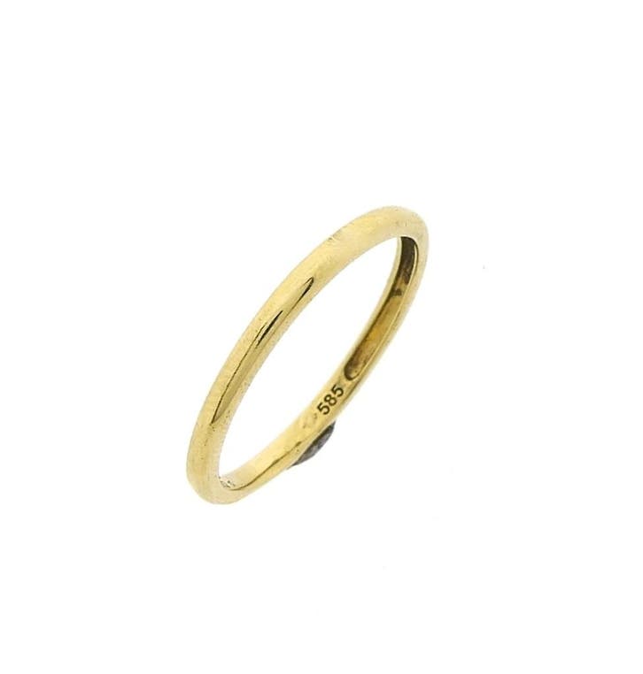 Gouden aanschuifring, Sieraden, Tassen en Uiterlijk, Ringen, Dame, Goud, 19 tot 20, Gebruikt, Goud, Ophalen of Verzenden