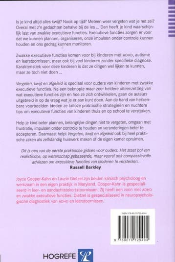 Vergeten, kwijt en afgeleid 9789079729494 Joyce Cooper-Kahn, Boeken, Verzenden, Gelezen, Joyce Cooper-Kahn