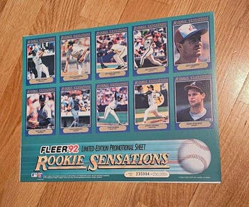 1992 Fleer Rookie-kaart - 1 Mixed collection - Near Mint, Nieuw