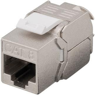Keystone RJ45 | Cat8 STP (Zink), Computers en Software, Pc- en Netwerkkabels, Nieuw, Verzenden