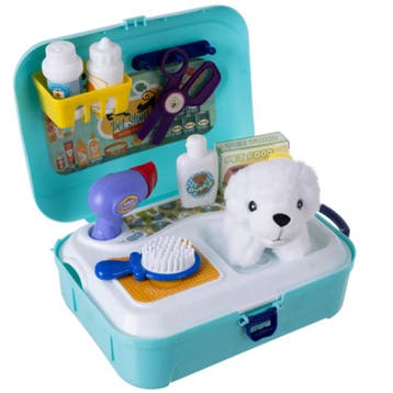 Ruhhy hondensalon speelset – pluche hond met accessoires.., Ophalen of Verzenden, Nieuw