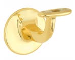 Leuninghouder Elegant vlak M8 messing ongelakt, Verzenden, Nieuw
