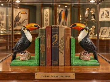 Boekensteunen (2) - ***TOUCAN***18cm-Antiek 1920 - Gietijzer