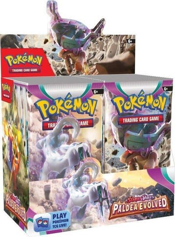 Paldea Evolved Booster Box, Ophalen of Verzenden, Nieuw, Losse kaart, Foil