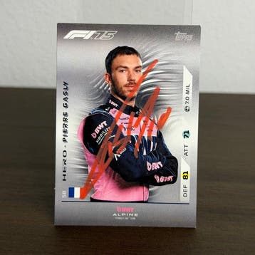 Alpine - 58 hero Topps Signed - Pierre Gasly - 2025 -, Nieuw