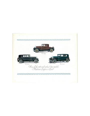 1928 HUDSON SUPER SIX BROCHURE ENGELS USA, Nieuw, Author