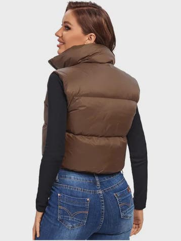 Korte Dames Bodywarmer met Opstaande Kraag - Winter Collecti, Kleding | Dames, Bodywarmers, Verzenden, Nieuw