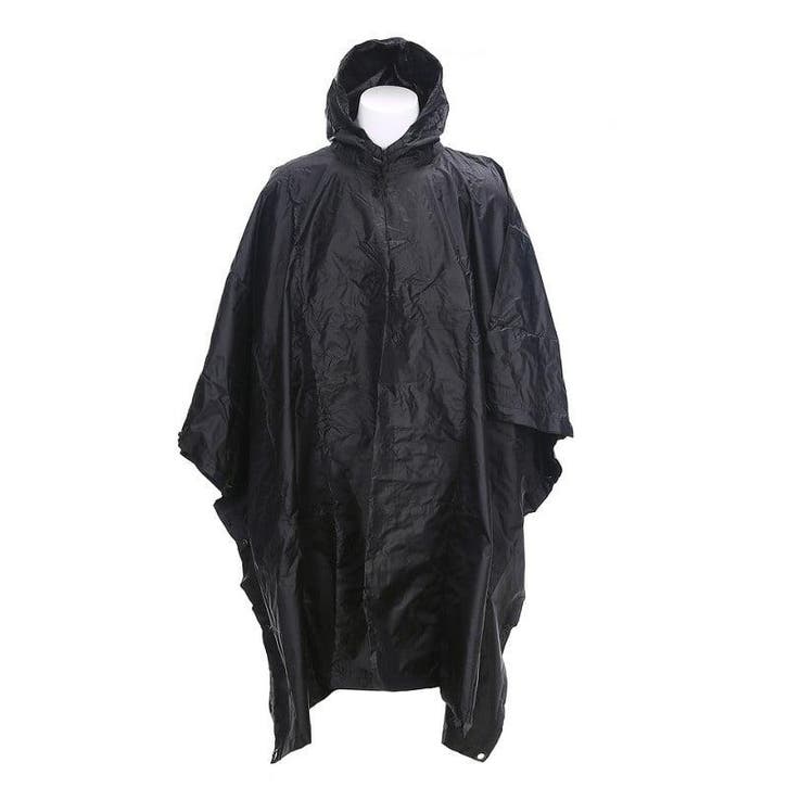 Poncho ripstop zwart 150 x 220 cm (Jassen, Kleding), Kleding | Heren, Jassen | Winter, Nieuw, Ophalen of Verzenden