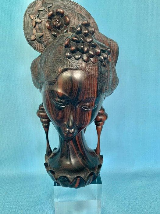 Buste van Aziatische vrouw - Hoofd van een figuur -, Antiek en Kunst, Kunst | Niet-Westerse kunst