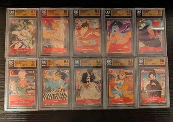 Bandai - 10 Graded card - One Piece - Beckett, Nieuw