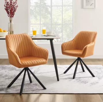 2 Gestoffeerde Eetkamerstoelen – Fluweel en Comfort, Huis en Inrichting, Stoelen, Verzenden, Nieuw