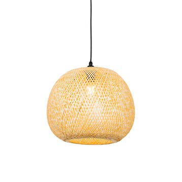 Oosterse buiten hanglamp bamboe IP44 - Rafael, Verzenden, Nieuw