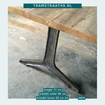 Losse tafelpoten, industriële tafelpoot, hoog en laag, Huis en Inrichting, Tafelonderdelen, Gebruikt, 50 tot 100 cm, Metaal, Industrieel, vintage, stoer, ijzer, gietijzer, handgemaakt