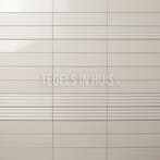 Wandtegel costa nova decor ribbel onda pale beige glans 5x20, Ophalen, Nieuw, 10 m² of meer, Wandtegels