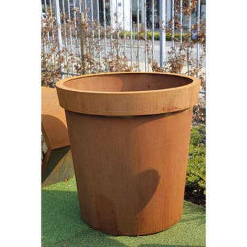 Geroba Vora C1 conische plantenbak 600x400mm - Cortenstaal, Tuin en Terras, Bloembakken en Plantenbakken, Verzenden, Nieuw