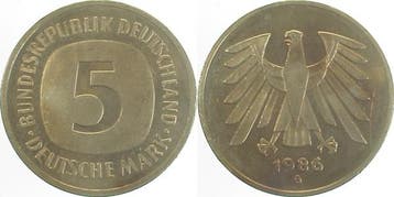 5 Dm Brd 1986g (MuntenenBankbiljetten-Duitslandvanaf1871), Verzenden