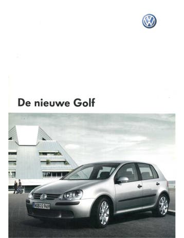 2004 VOLKSWAGEN GOLF BROCHURE NEDERLANDS, Nieuw, Volkswagen, Author