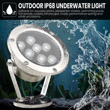 LED Zwembadverlichting - Opbouw Onderwaterspot - Rinzu, Ophalen of Verzenden, Nieuw, Overige fittingen, Plafondspot of Wandspot