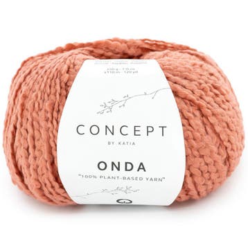 Katia Concept Onda - 87 Steenrood - Katoen met Bouclé-effe, Ophalen of Verzenden, Nieuw
