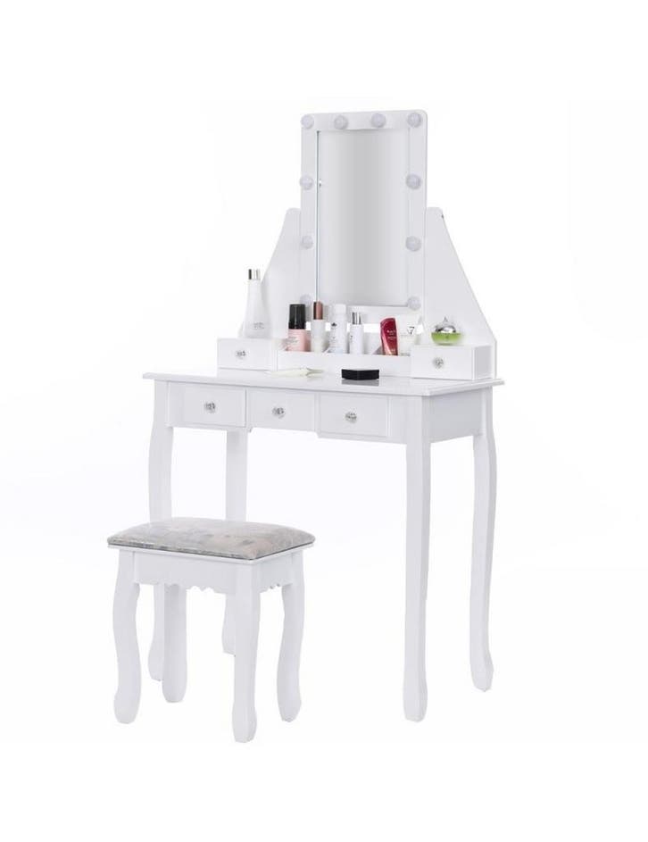 Kaptafel Hout MDF | LED | 80cm Breed | OP=OP!, Huis en Inrichting, Kasten | Secretaires, Nieuw, Ophalen of Verzenden