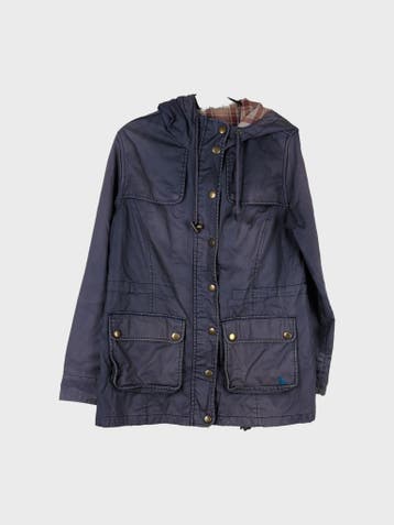 Jack Wills Outdoorjas Dames maat M Marineblauw Vintage, Maat 38/40 (M), Jack Wills, Blauw, Ophalen of Verzenden