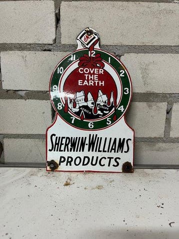 Vintage Sherwin-Williams Products reclamebord – Cover The