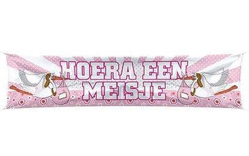 Straatbanier Hoera een meisje, Ophalen of Verzenden, Nieuw