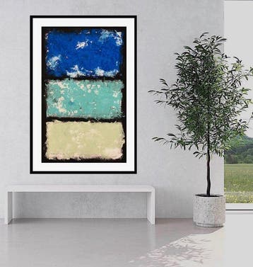 Dam Domido - Oceanic atmosphere - 130 x 80 cm, Antiek en Kunst, Kunst | Schilderijen | Modern
