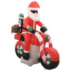 Opblaas Kerstman Motor | 160cm LED | Retourdeal 70% Korting, Diversen, Kerst, Ophalen of Verzenden, Nieuw
