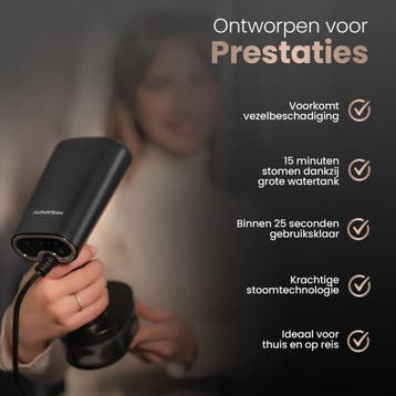 FLOWSTEAM® Luxe Kledingstomer - Handstomer &amp; Reisstomer, Ophalen of Verzenden, Zo goed als nieuw