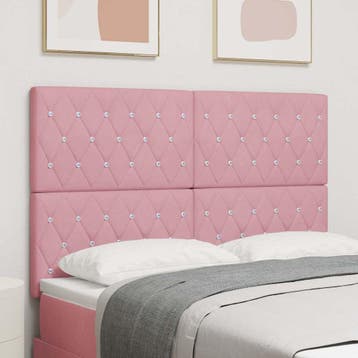 vidaXL Hoofdbord Roze 160 cm Fluweel, Huis en Inrichting, Slaapkamer | Bedden, Verzenden, Nieuw, Stof