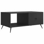 vidaXL Salontafel Zwart 90 x 50 x 40 cm Bewerkt hout, Huis en Inrichting, Tafels | Salontafels, Verzenden, Nieuw, 50 tot 100 cm