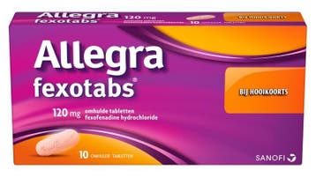 Allegra Fexotabs hooikoortstabletten 10 stuks, Verzenden, Nieuw