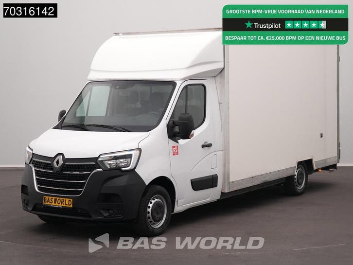 Renault Master 145PK Lowliner Bakwagen LED Navi Airco Cruise, Auto's, Bestelauto's, Lease, Handgeschakeld, Financial lease, Wit