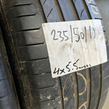 4 x Continental SportContact 5 235-50-19 Zomerbanden 5,5mm, 19 inch, Gebruikt, Ophalen of Verzenden, 235 mm
