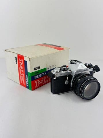 Pentax ME + smc-M 2/50mm + Original Box | Analoge camera, Nieuw