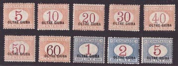 Italiaans Jubaland 1925 - Serie Segnatasse met overdruk -, Gestempeld