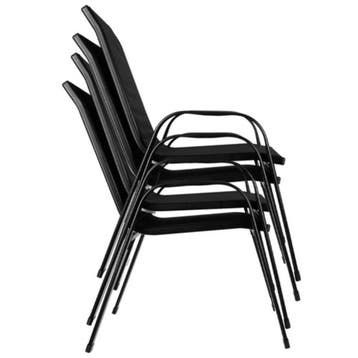 Gardlov Metalen Tuinstoelen Set van 4 - Weerbestendig & S..., Ophalen of Verzenden, Nieuw